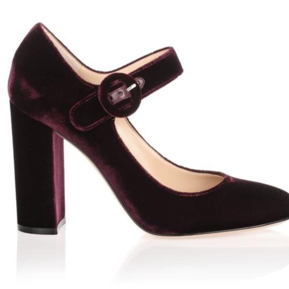 Gianvito Rossi Lorraine velvet mary jane pump sz39